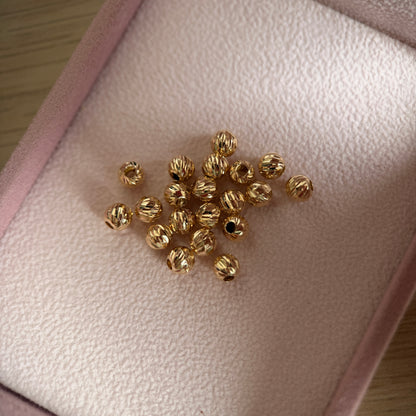 DIAMOND BALL 5MM YELLOW GOLD 18K COLLAR - 0.1 GR