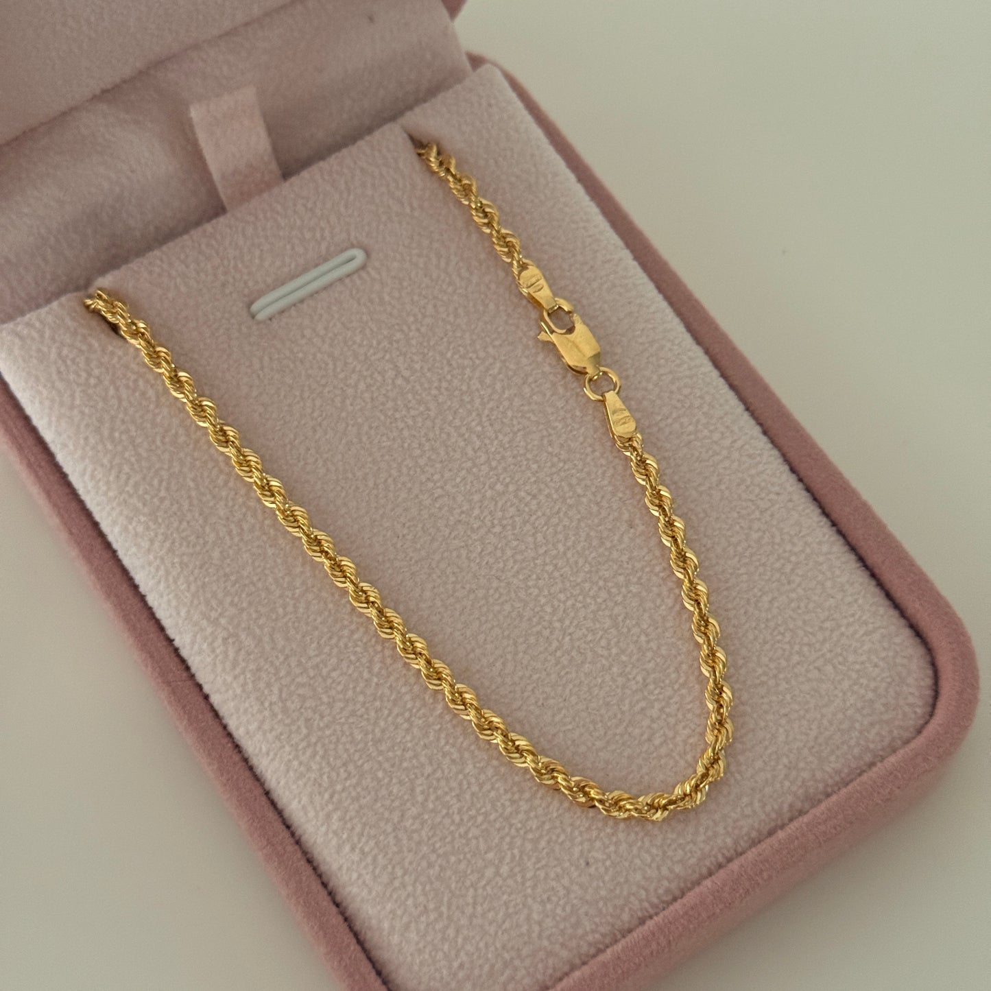 TURBILLON LOOP CHAIN 2.5MM YELLOW GOLD ITALY 18K 60CM - 6.09GR