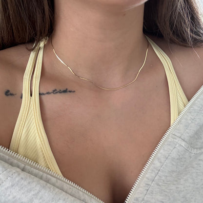 MINI EGYPTIAN CHAIN ​​1MM YELLOW GOLD ITALY 18K 40CM - 1.1GR