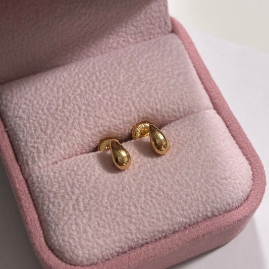 MINI DROP STUDS 3.5MM 18K YELLOW GOLD - 0.59GR