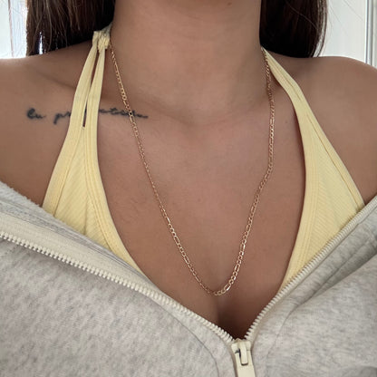 3X1 FIGARO CHAIN ​​3MM YELLOW GOLD ITALY 18K 60CM - 3.0GR