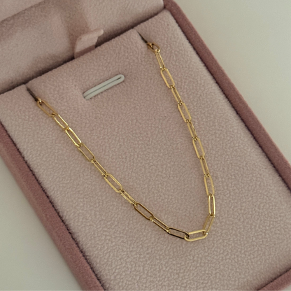 CAJON BRACELET 2.2MM ITALY 18K YELLOW GOLD 18.5CM - 1.32GR
