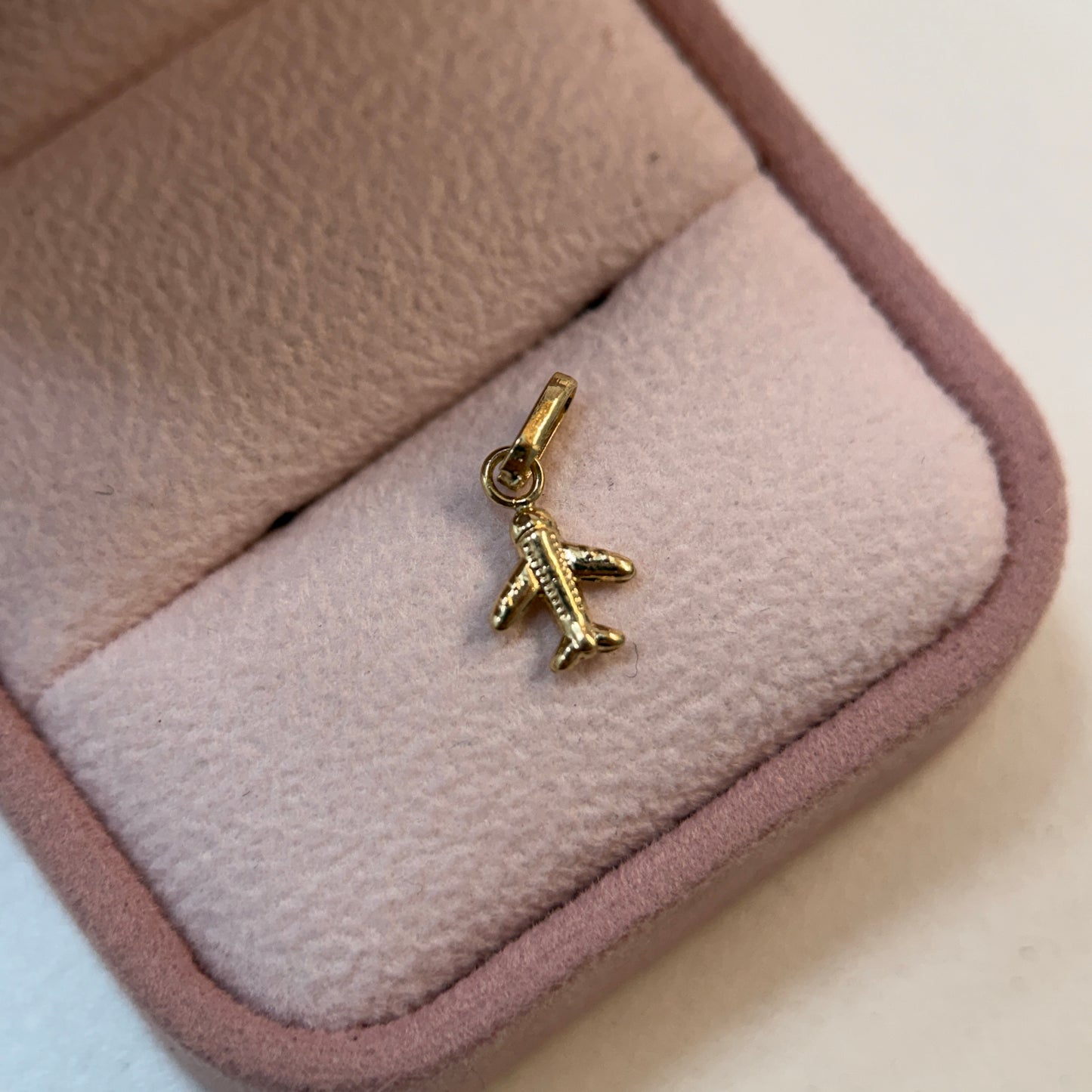 SMOOTH PLANE PENDANT 1.3CM YELLOW GOLD 18K - 0.39GR