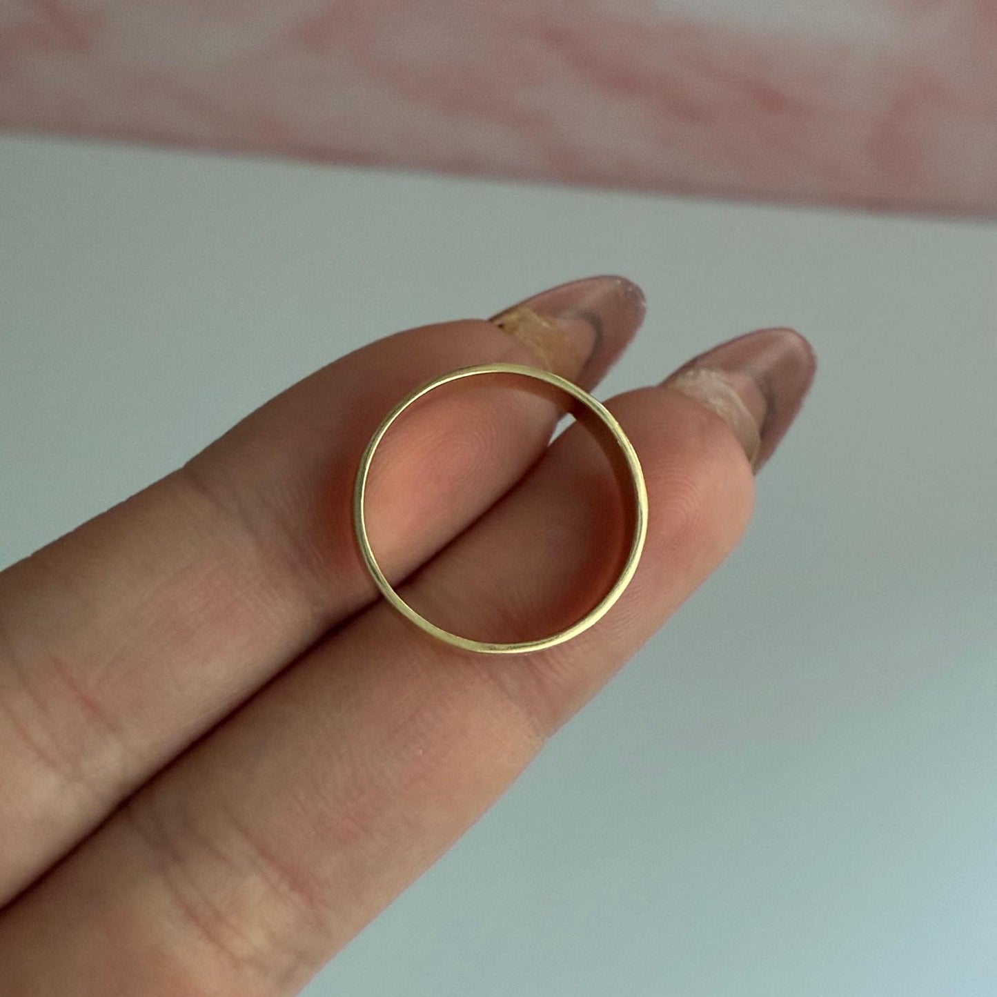 LOVE PLAIN SIGNET RING SIZE 9 YELLOW GOLD COL 18K - 3.11GR