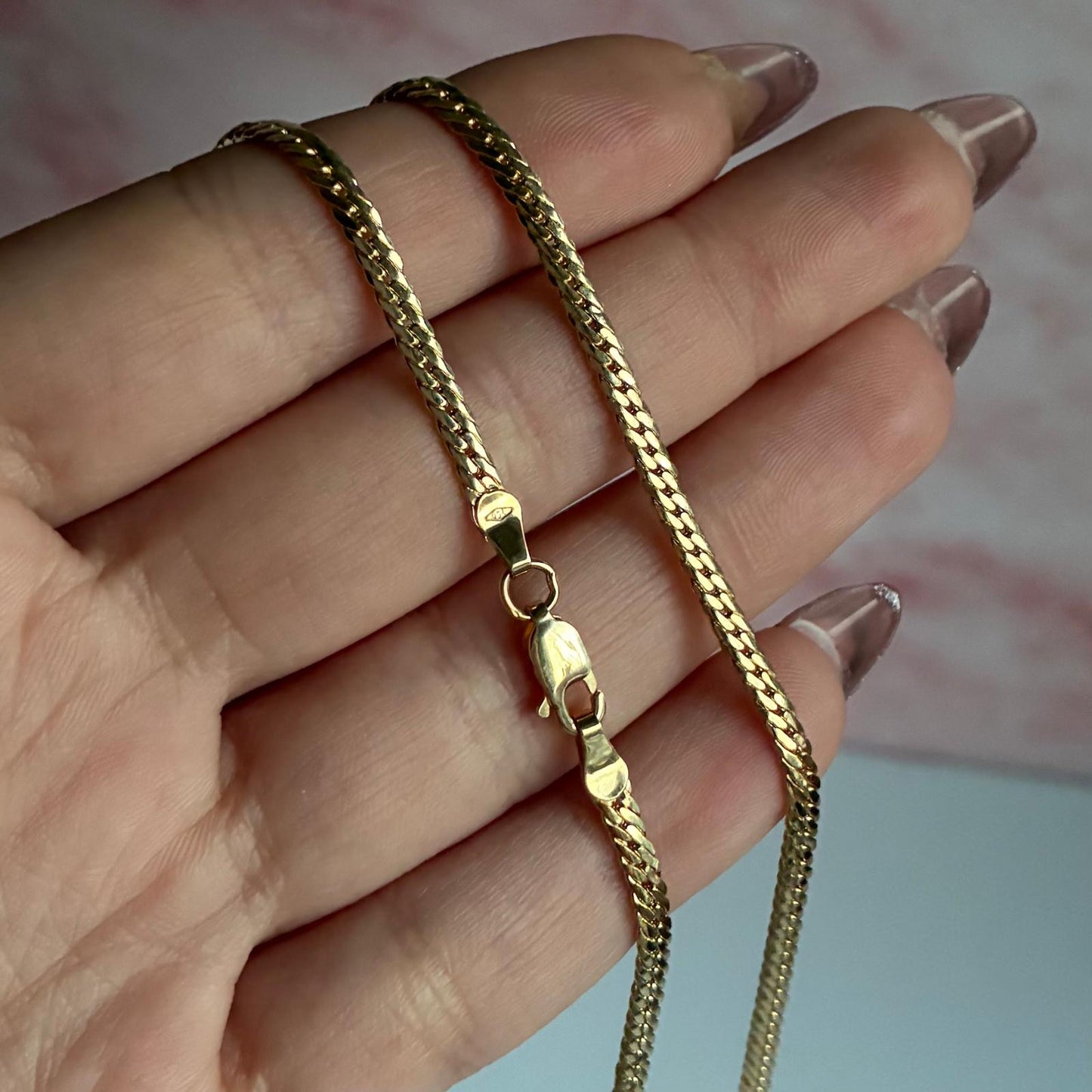 SNAKE CHAIN ​​2.5MM YELLOW GOLD ITALY 18K 45CM - 5.2GR