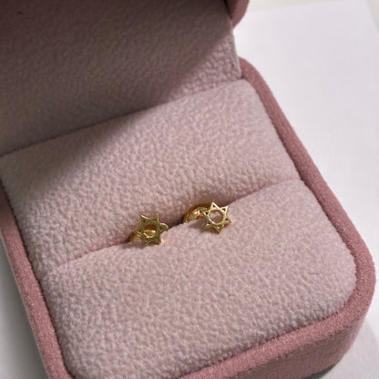 TOPOS ESTRELLA DE DAVID ORO AMARILLO 18K - 0,73GR