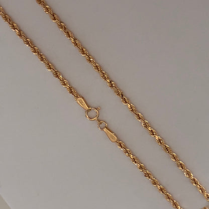 2MM YELLOW GOLD 18K ITALY BOW CHAIN ​​45CM - 2.86GR