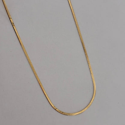 MINI EGYPTIAN CHAIN ​​1MM YELLOW GOLD ITALY 18K 40CM - 1.1GR