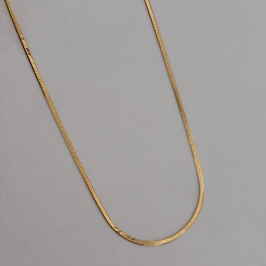 MINI EGYPTIAN CHAIN ​​1MM YELLOW GOLD ITALY 18K 45CM - 1.18GR