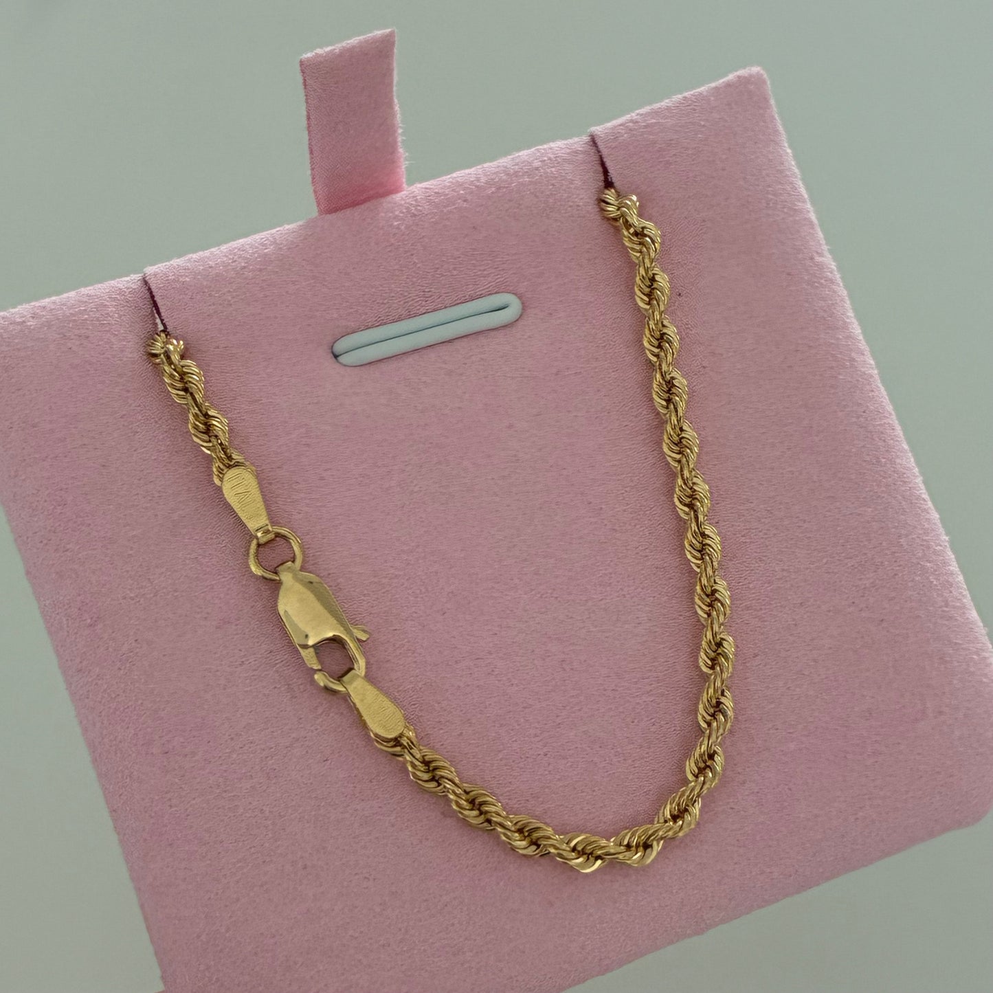 2.5MM YELLOW GOLD 18K ITALY BOW BRACELET 20CM - 2.37GR