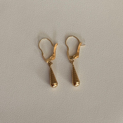 HOOPS OF TEARS 2.7CM YELLOW GOLD 18K - 0.57GR