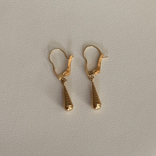 HOOPS OF TEARS 2.7CM YELLOW GOLD 18K - 0.57GR