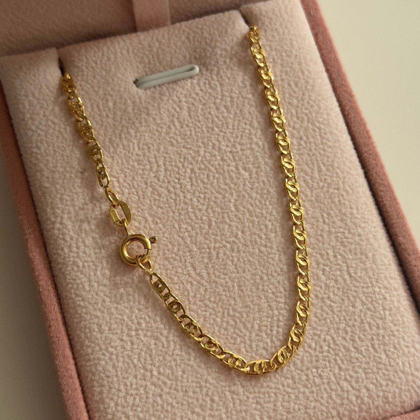 CADENA GARIBALDI 2.7MM ORO AMARILLO ITALY 18K 60CM - 4,44GR