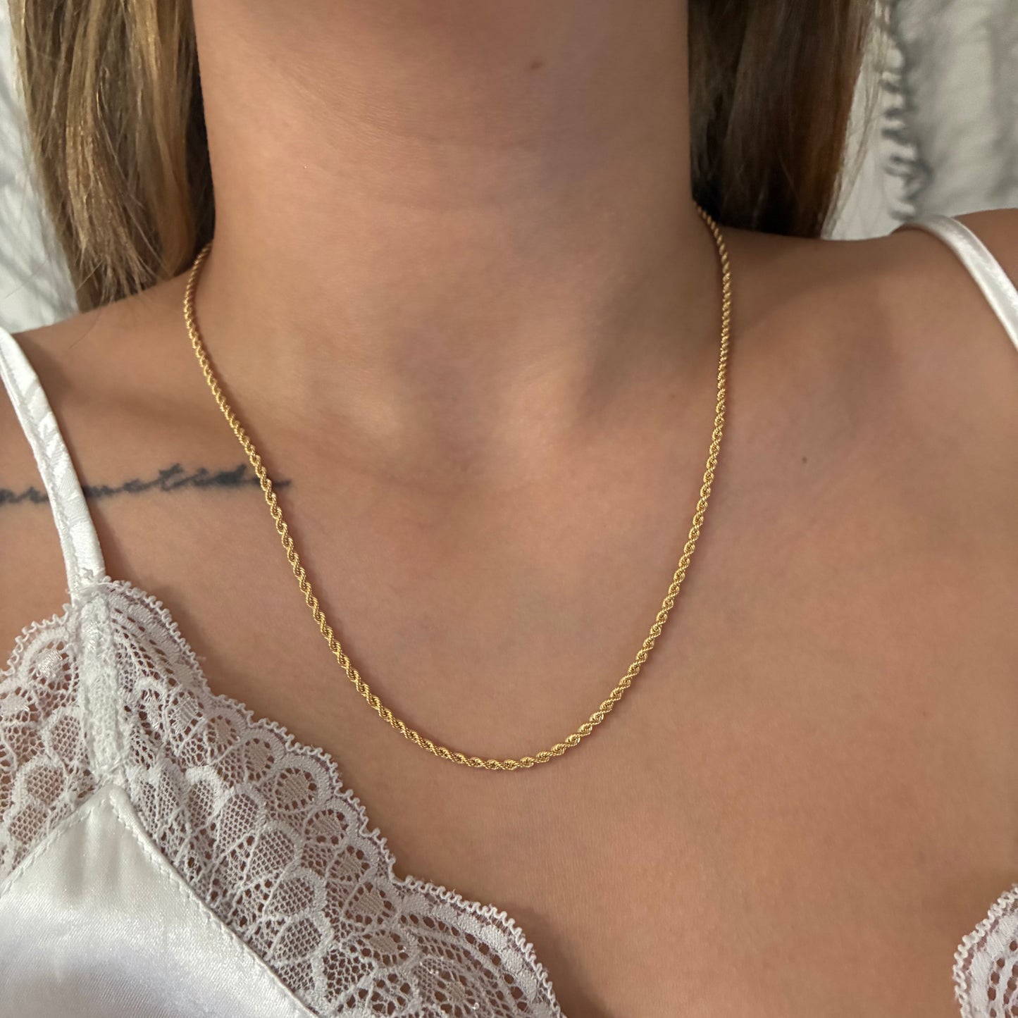 CADENA LAZO 2MM ORO AMARILLO ITALY 18K 50CM - 2,99GR