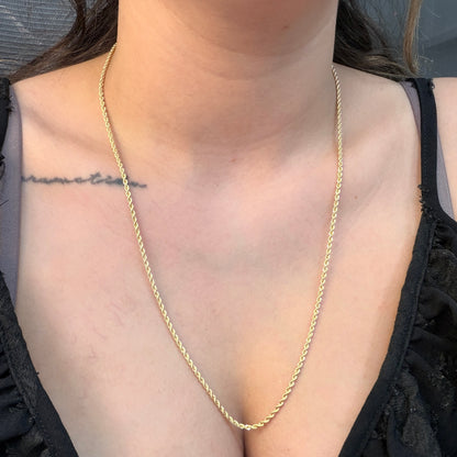 CADENA LAZO 2.3MM ORO AMARILLO ITALY 18K 60CM - 3,37GR