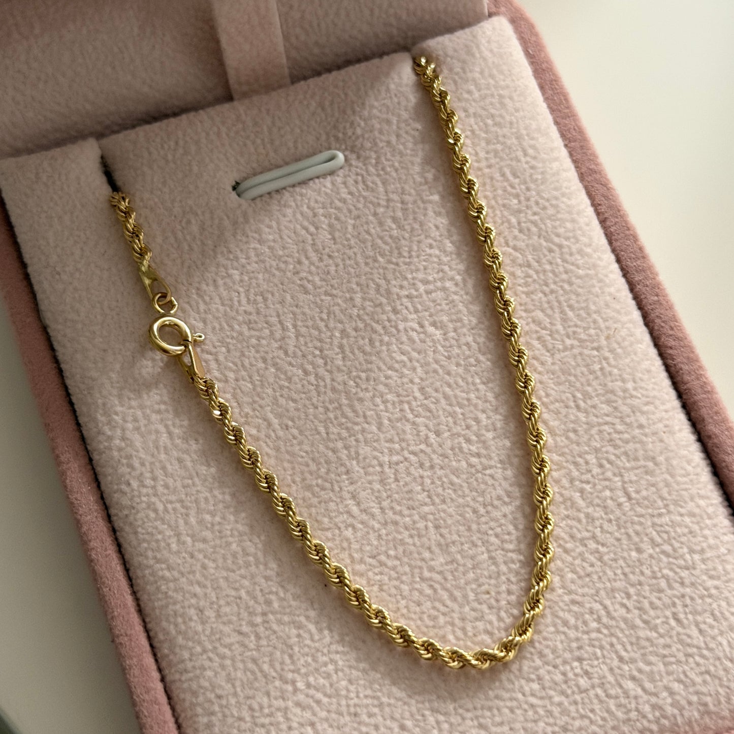 CADENA LAZO 2.2MM ORO AMARILLO ITALY 18K 60CM - 3,47GR