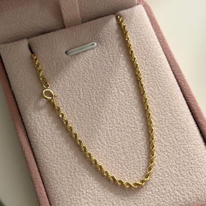CADENA LAZO 2.2MM ORO AMARILLO ITALY 18K 60CM - 3,47GR