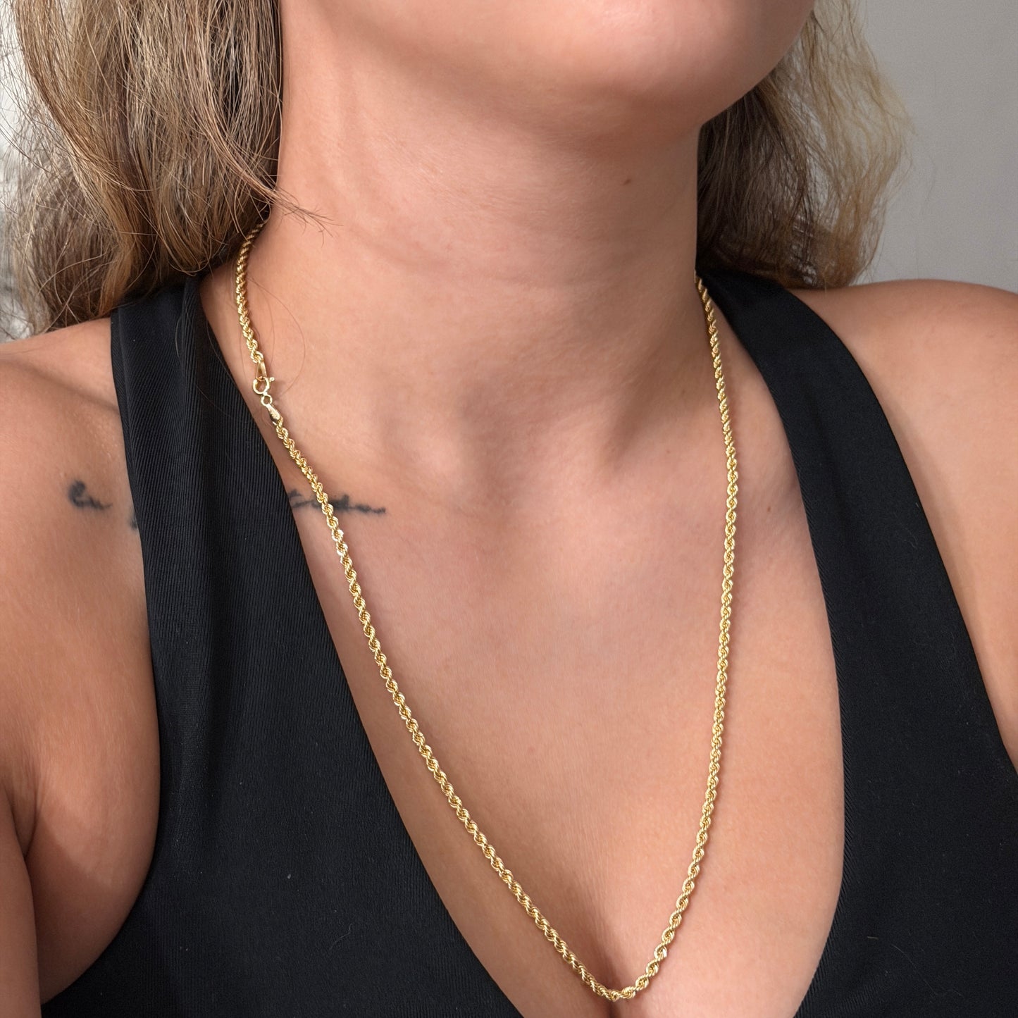 CADENA LAZO 3MM ORO AMARILLO ITALY 18K 60CM - 5,3GR