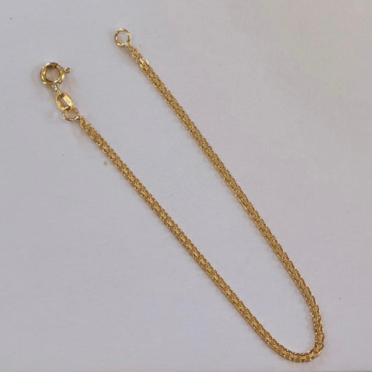 CHINESE BRACELET 1.5MM ITALIAN YELLOW GOLD 18K - 19CM 2.0GR