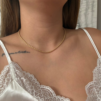 CADENA LAZO 2.5MM ORO AMARILLO ITALY 18K 40CM - 2,78GR