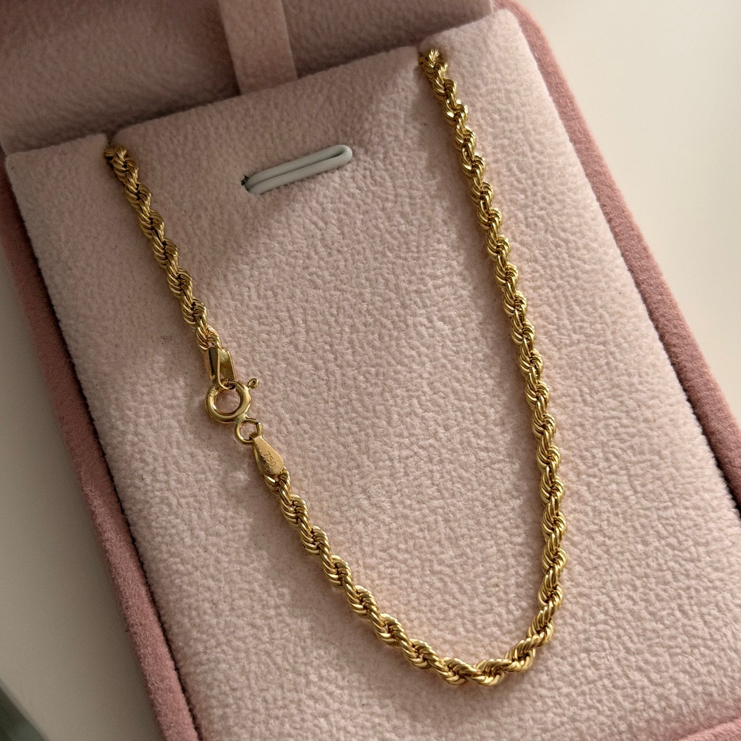 CADENA LAZO 3MM ORO AMARILLO ITALY 18K 60CM - 5,3GR