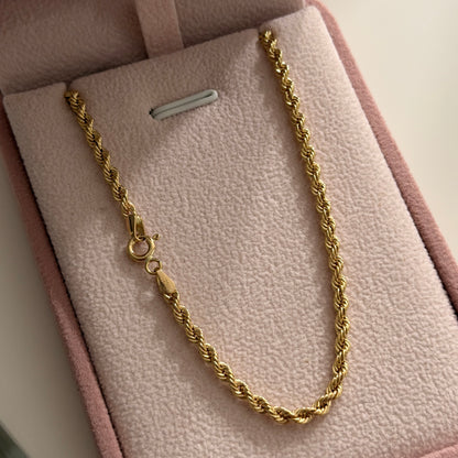CADENA LAZO 3MM ORO AMARILLO ITALY 18K 60CM - 5,3GR