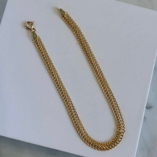 SEDUSA BRACELET ITALIAN YELLOW GOLD 18K - 19.5CM 2.66GR