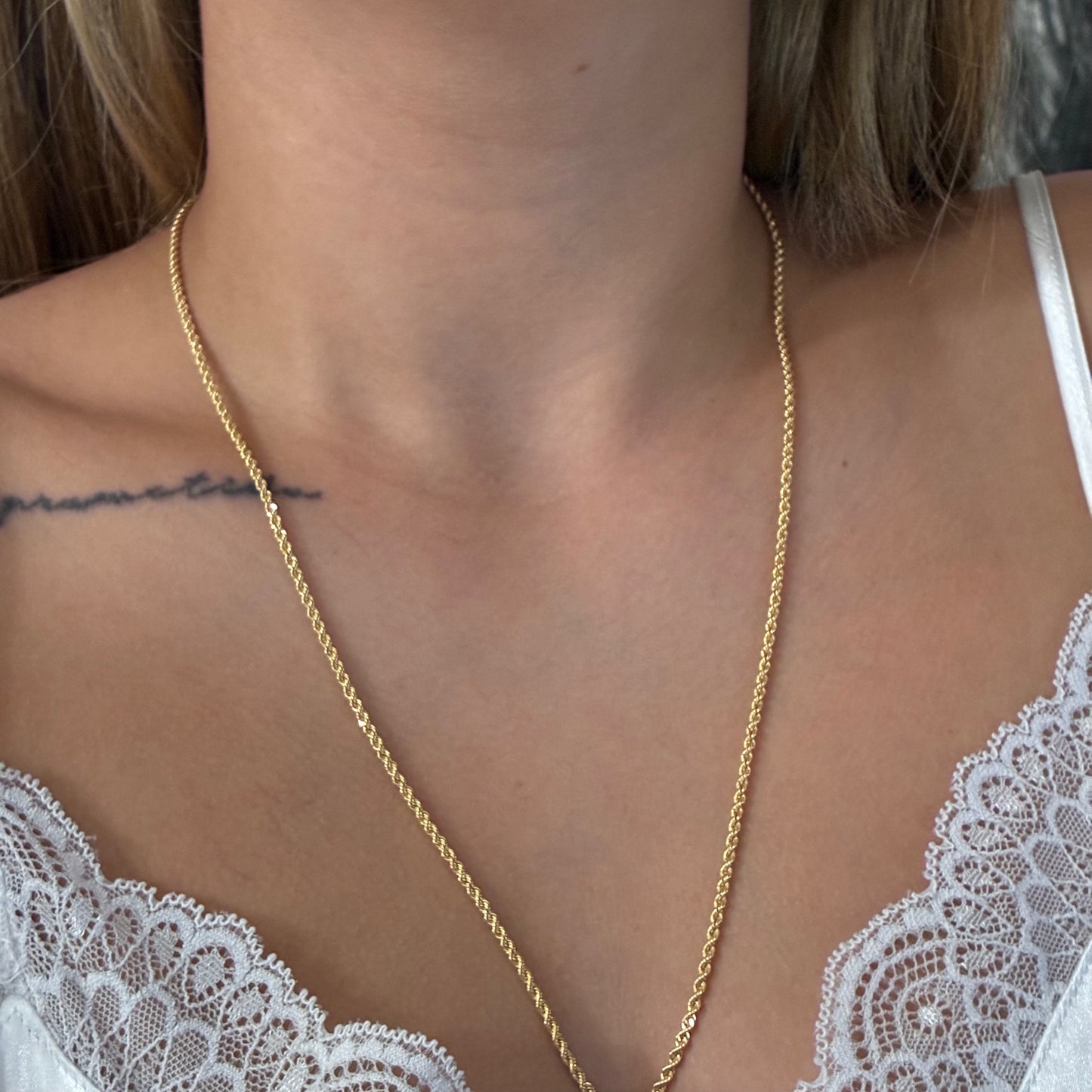 CADENA LAZO 2MM ORO AMARILLO ITALY 18K 60CM - 3,48GR