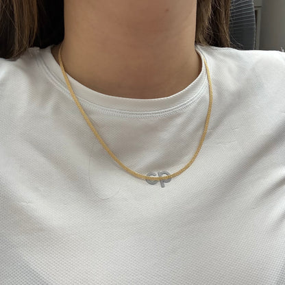 CADENA CHINA DOBLE CARRIL 3.2MM ORO AMARILLO ITALY 18K 45CM - 5.09GR