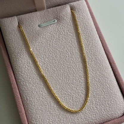 CADENA MINI FRANCO 1.2MM ORO AMARILLO ITALY 18K 45CM - 2,87GR