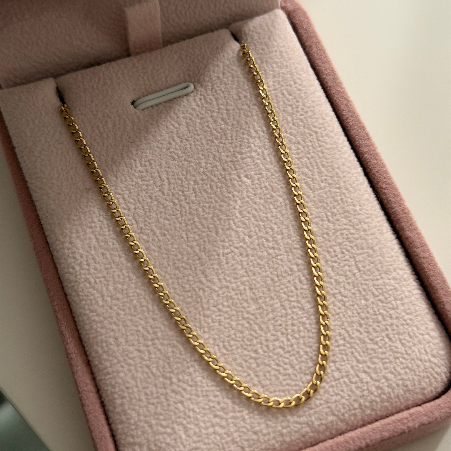 CADENA CUBANA 1.8MM ORO AMARILLO ITALY 18K 50CM - 1,7GR