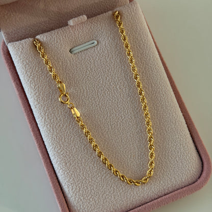 CADENA LAZO  3MM ORO AMARILLO ITALY 18K 45CM - 3,99GR