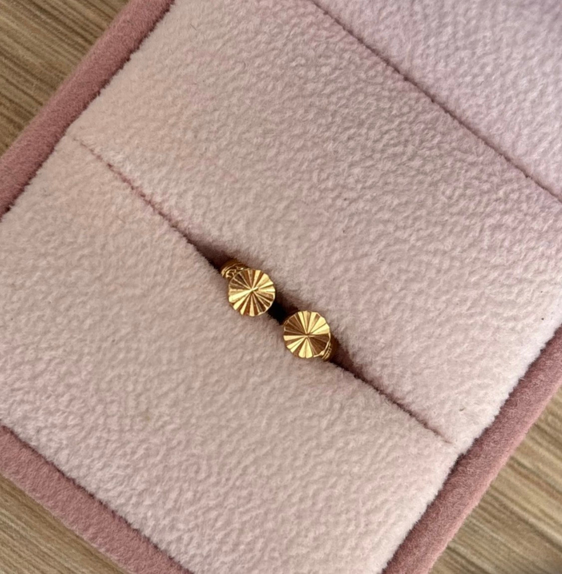 DIAMOND CIRCLE EARRINGS YELLOW GOLD 18K - 0.56GR