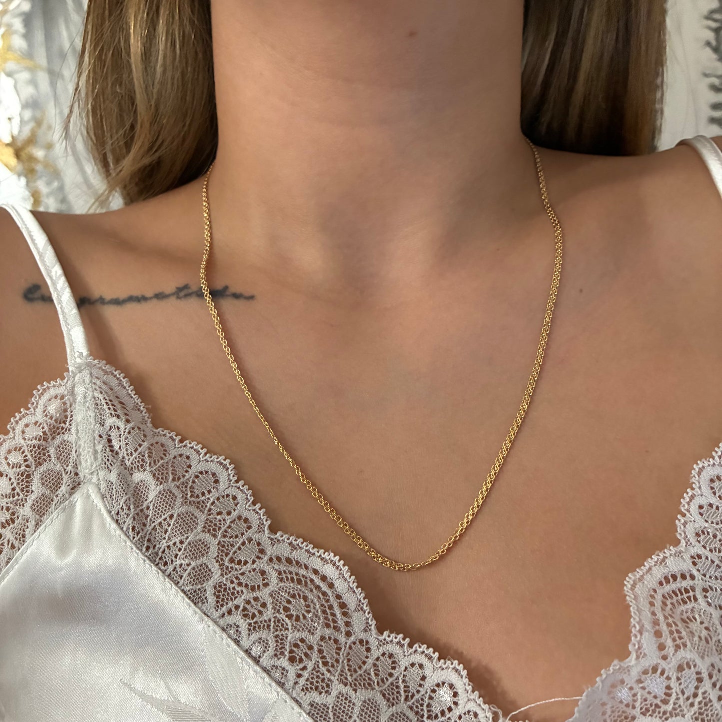 CADENA CHINA UN CARRIL 2MM ORO AMARILLO ITALY 18K 60CM - 3,23GR