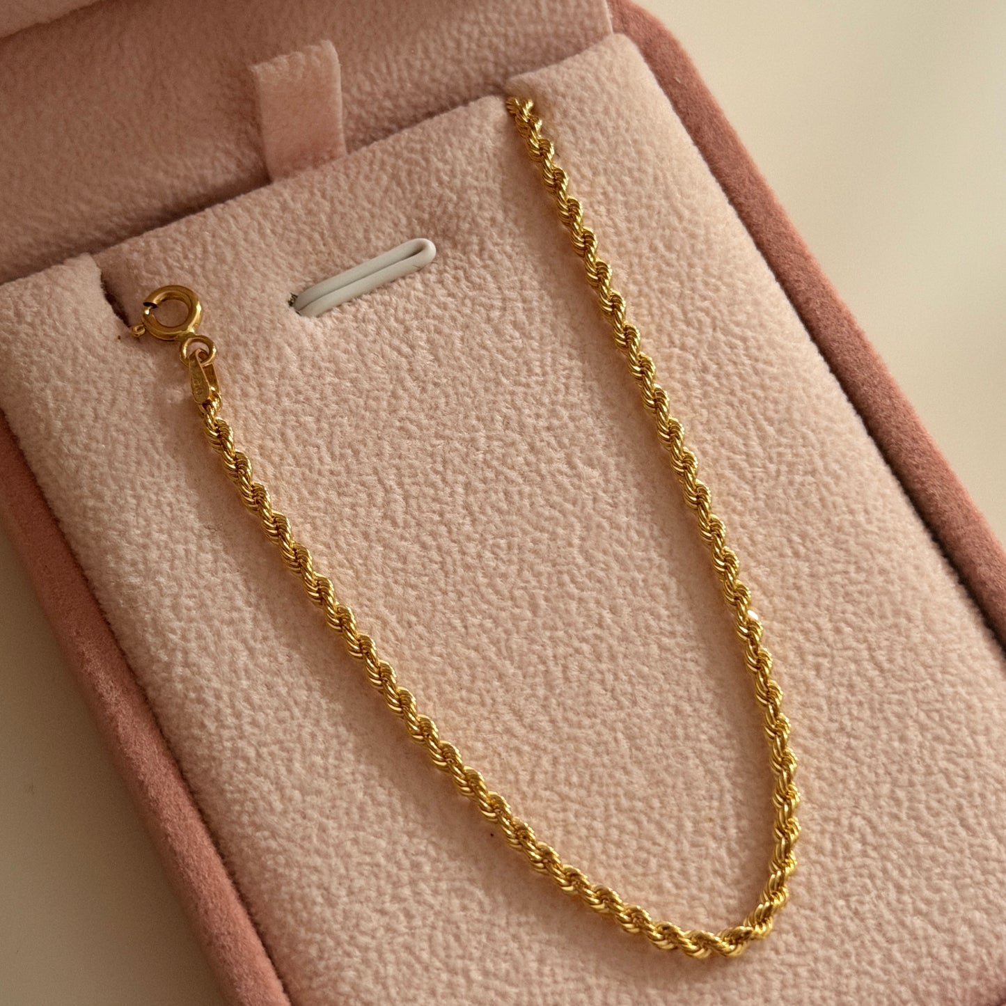 PULSERA LAZO 2MM ORO AMARILLO ITALY 18K 19CM - 1,26GR