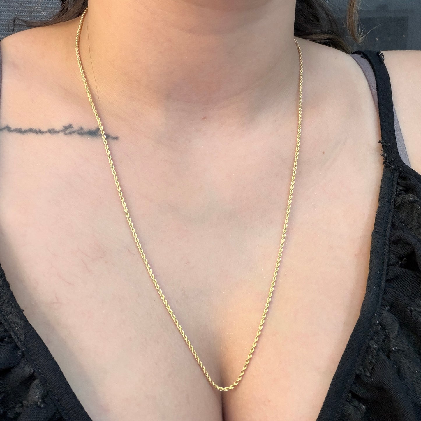 CADENA LAZO 1.75MM ORO AMARILLO ITALY 18K 60CM - 1,88GR
