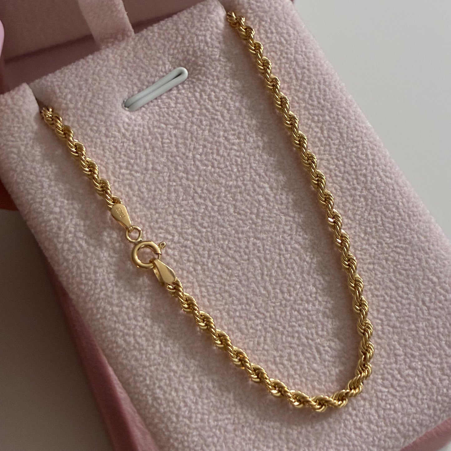 CADENA LAZO 2.5MM ORO AMARILLO ITALY 18K 60CM - 5,34GR