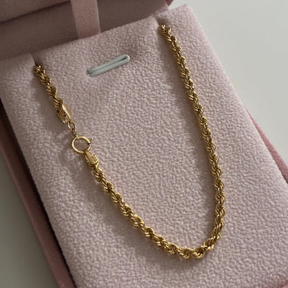 CADENA LAZO 2.5MM ORO AMARILLO ITALY 18K 40CM - 2,78GR