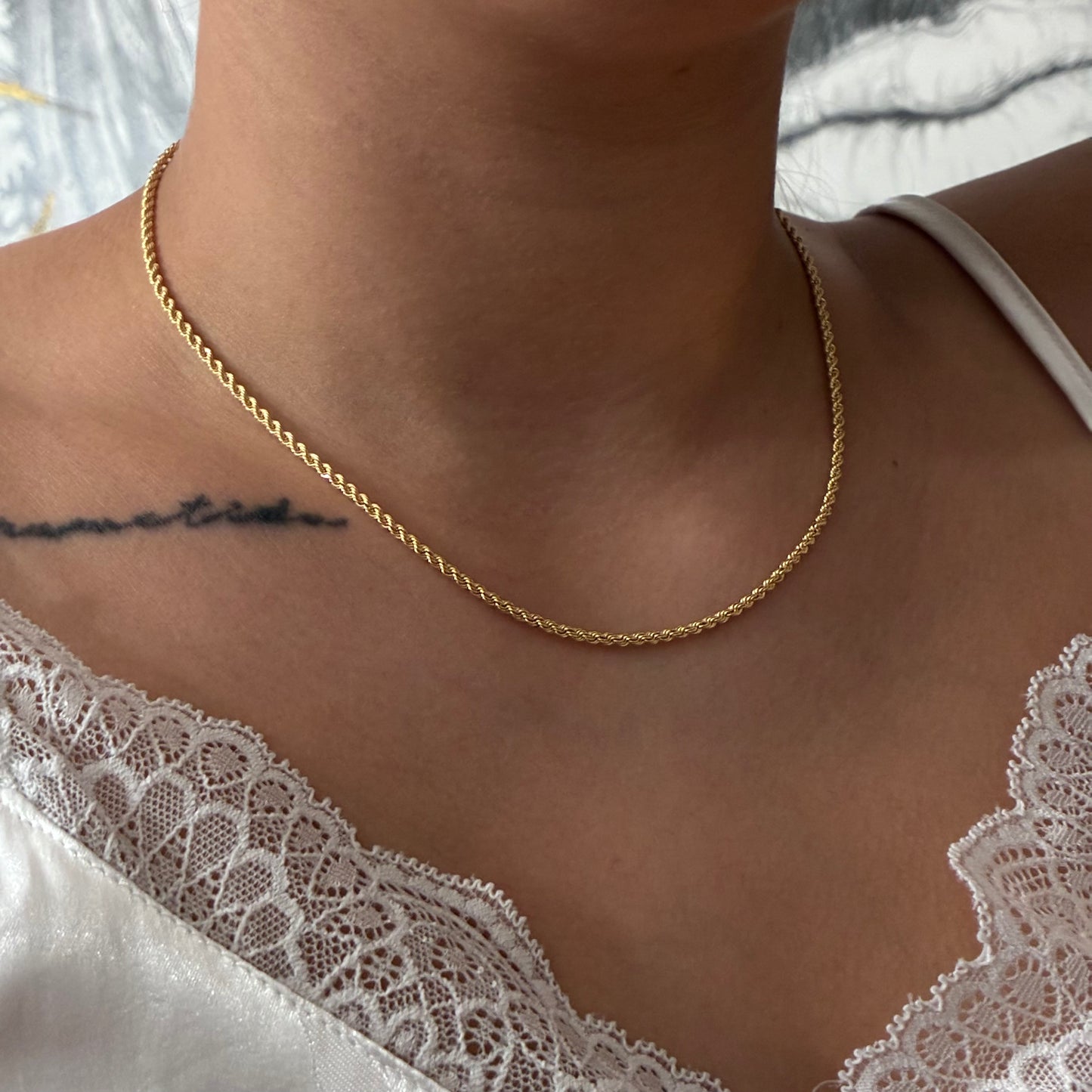 CADENA LAZO 2MM ORO AMARILLO ITALY 18K 45CM - 2,65GR
