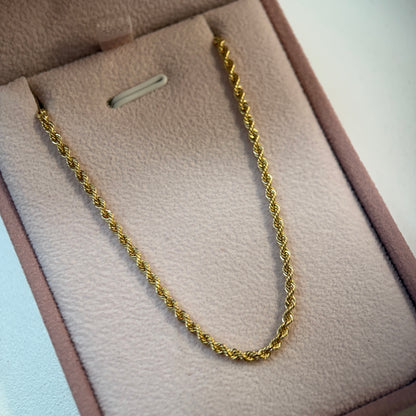 CADENA LAZO 2.3MM ORO AMARILLO ITALY 18K 60CM - 3,37GR
