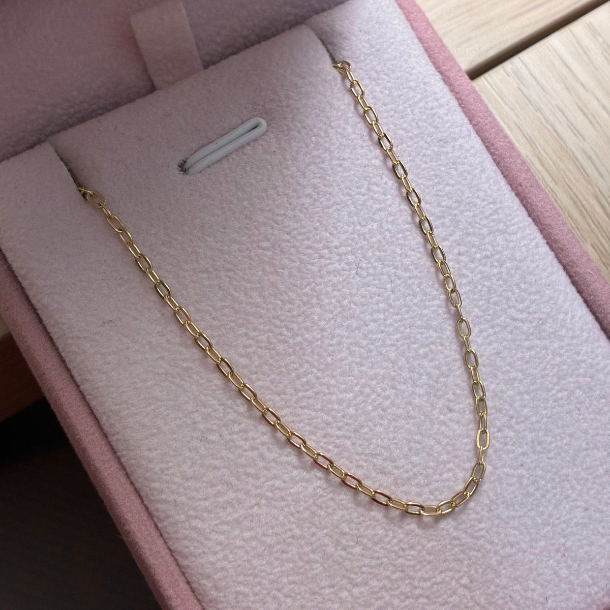 PULSERA MINI CLIP 1.2MM ORO AMARILLO COL 18K 18,5CM - 1,2GR
