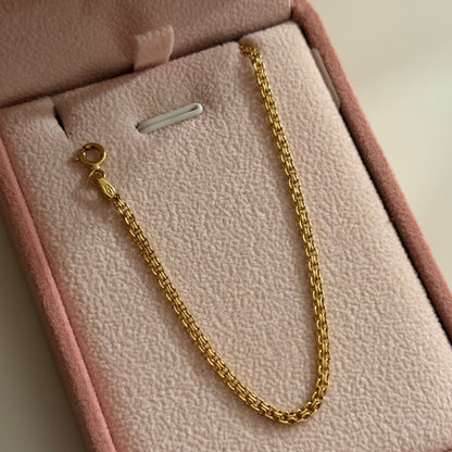 CADENA CHINA UN CARRIL 2MM ORO AMARILLO ITALY 18K 60CM - 3,23GR