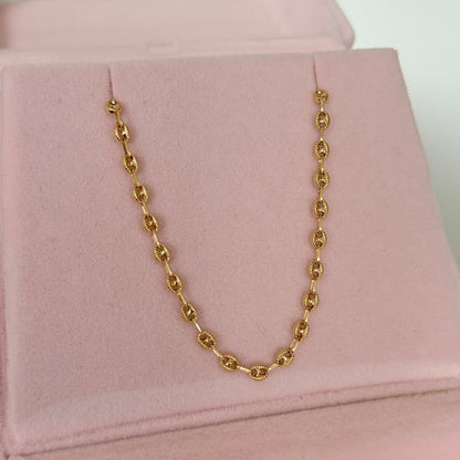 Cadena Grano de Café Diamantada Oro Amarillo Nac 18k 6,09gr 60cm