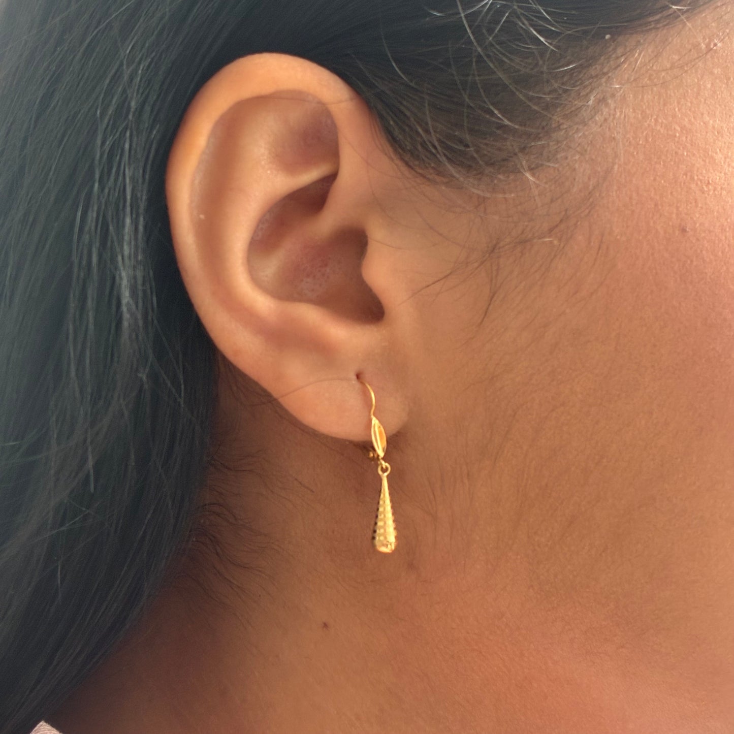 HOOPS DROP 2.5 CM 18K YELLOW GOLD - 0.58GR