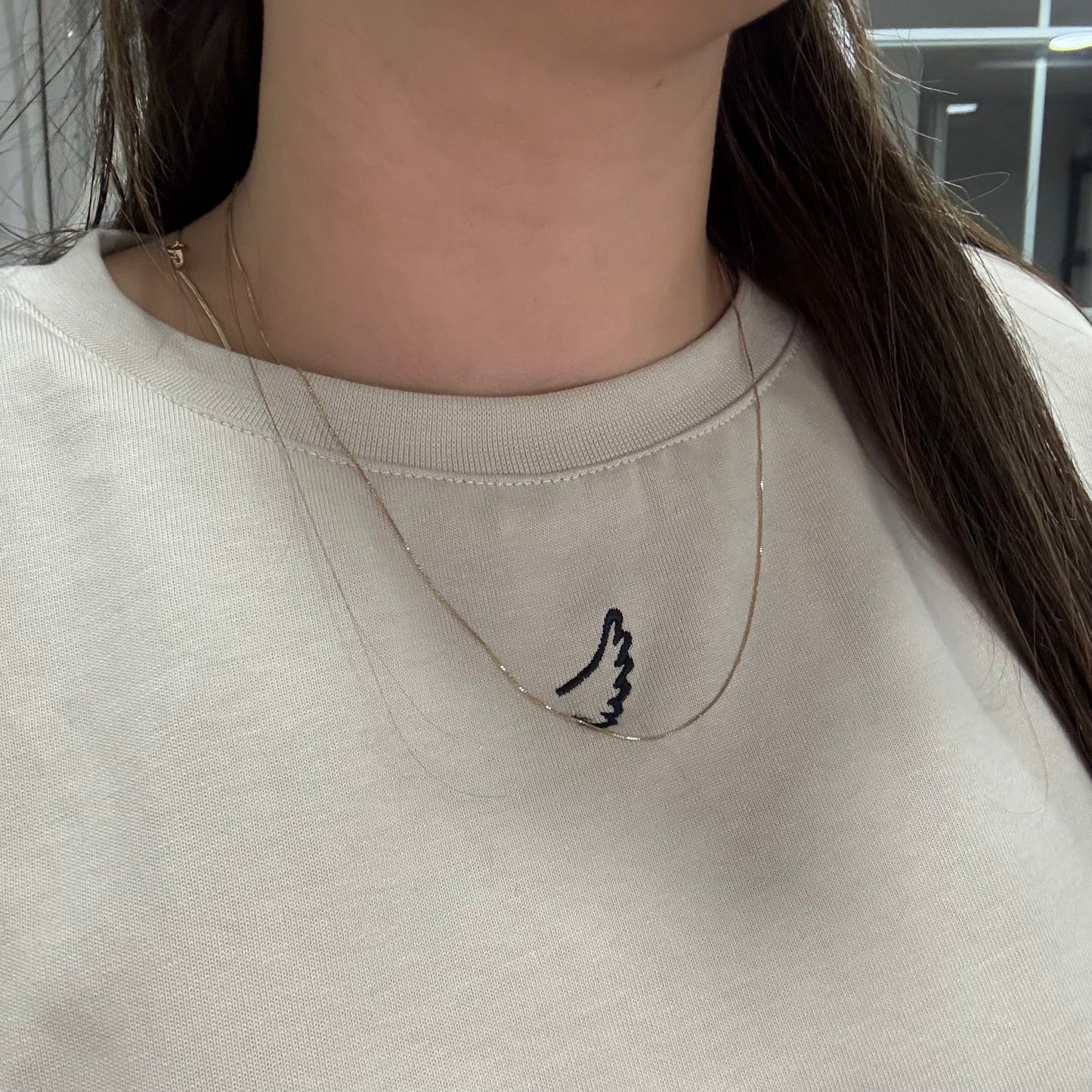 Venetian Chain, Gold Wire, 0.6mm, 18K Italian Yellow Gold - 50cm, 0.91g