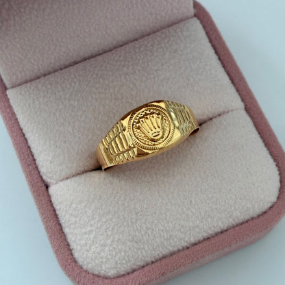 ANILLO CORONA 2,25 GR TALLA 11 ORO AMARILLO COL 18K