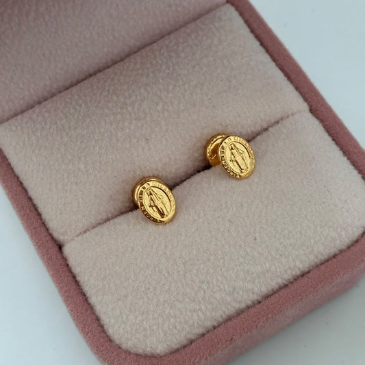 TOPOS VIRGEN MILAGROSA 7MM ORO AMARILLO COL 18K -  0,65GR